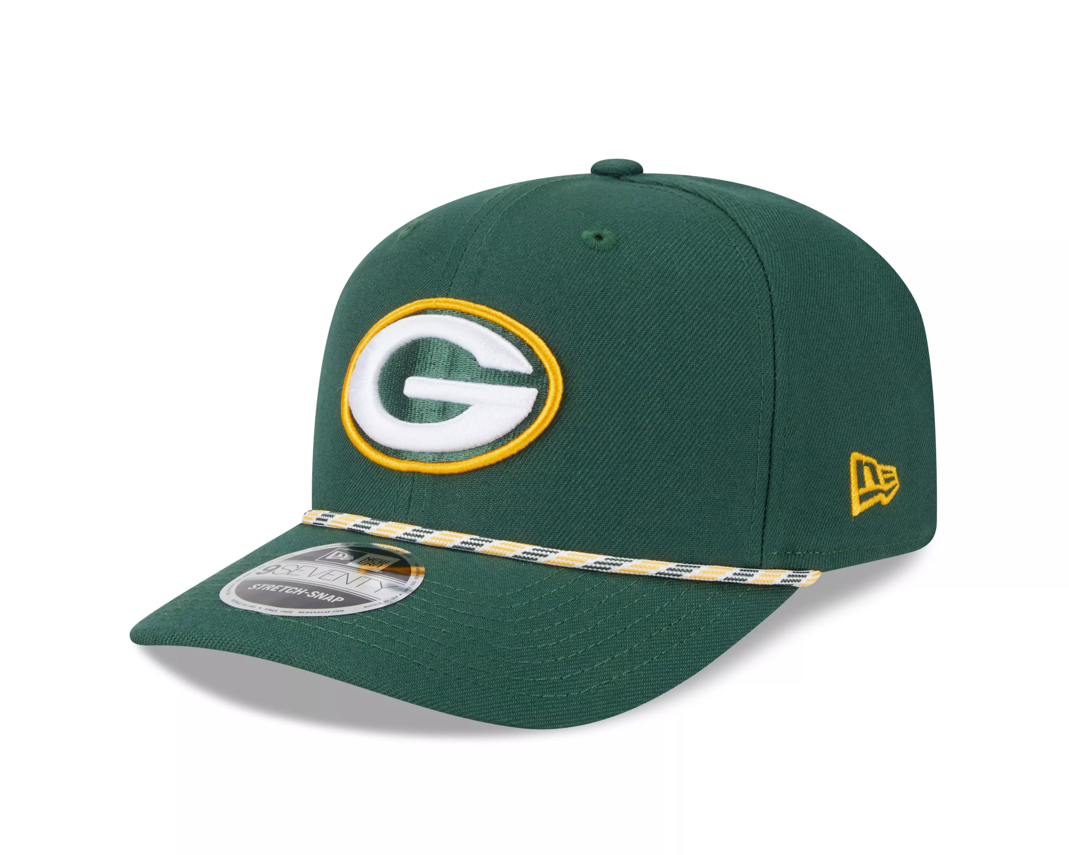 New Era Green Bay Packers 9SEVENTY Rope Stretch Snapback Hat-Green